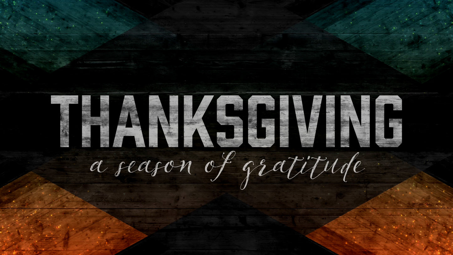 Geomteric Wood Thanksgiving