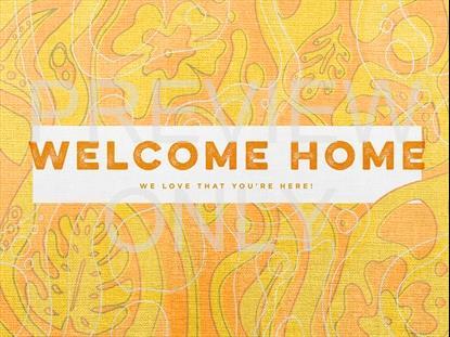 Coral Colors Welcome Home