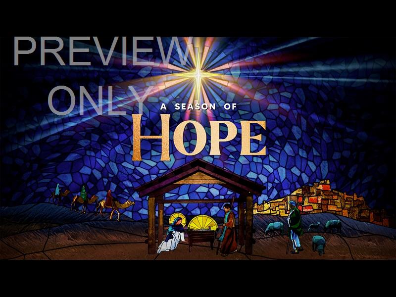 Christmas Stained Glass Hope Still