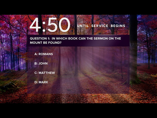 Autumn Light Trivia Countdown