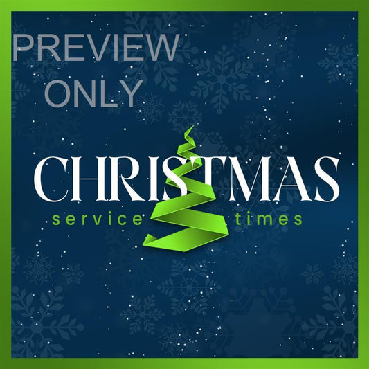 Christmas Service Times