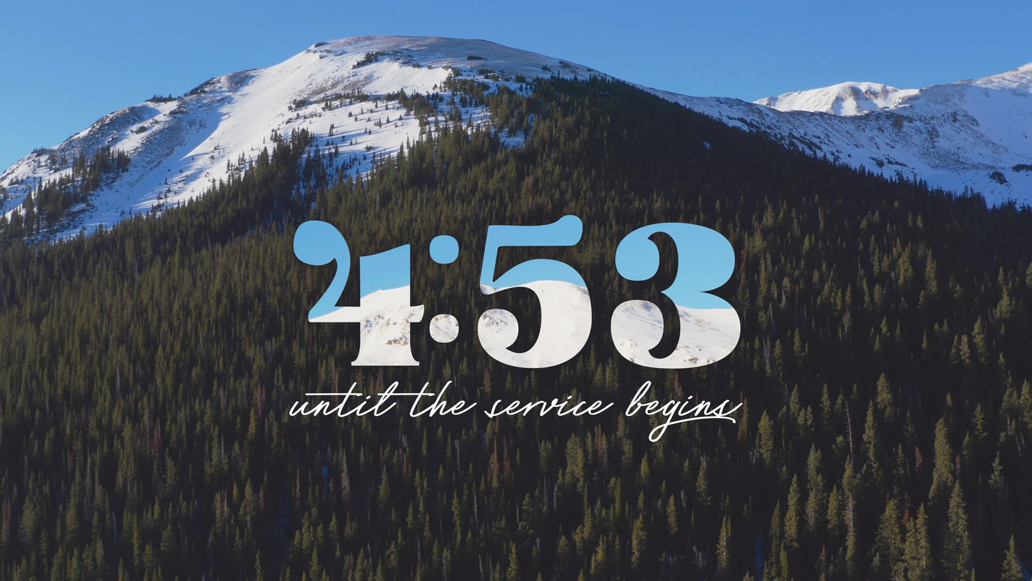 Mountain Snow Countdown