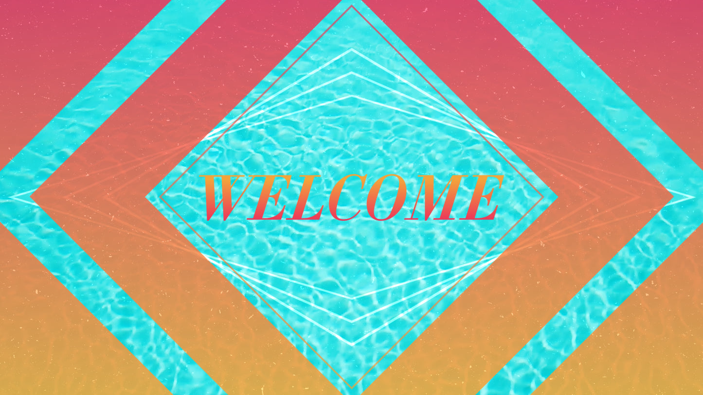 Poolside Summer Welcome Still