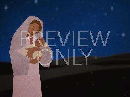 Christmas Artwork Mary Baby