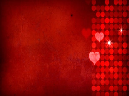 Red Falling Hearts