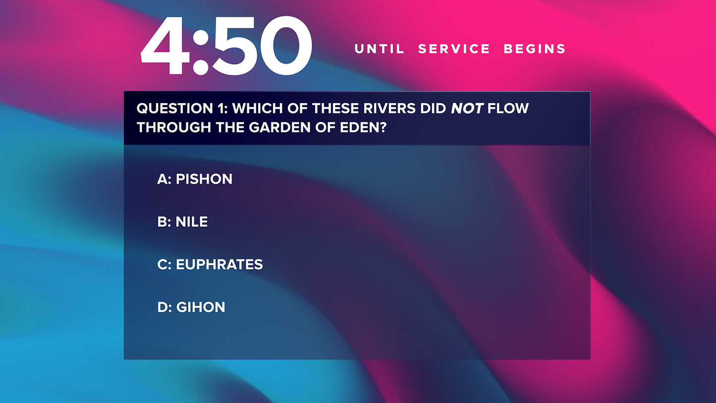 Colorflow Gradient Trivia Countdown