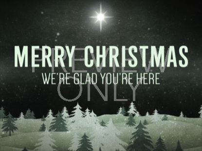 Christmas Forest Green Welcome 2 Still