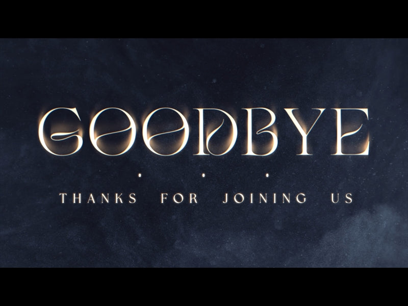 Winter Luster: Goodbye