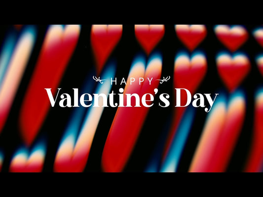 Distortion Hearts Happy Valentines Day