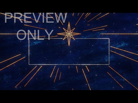 Star Of Wonder Center Frame Blue