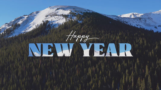 Mountain Snow Happy New Year Still