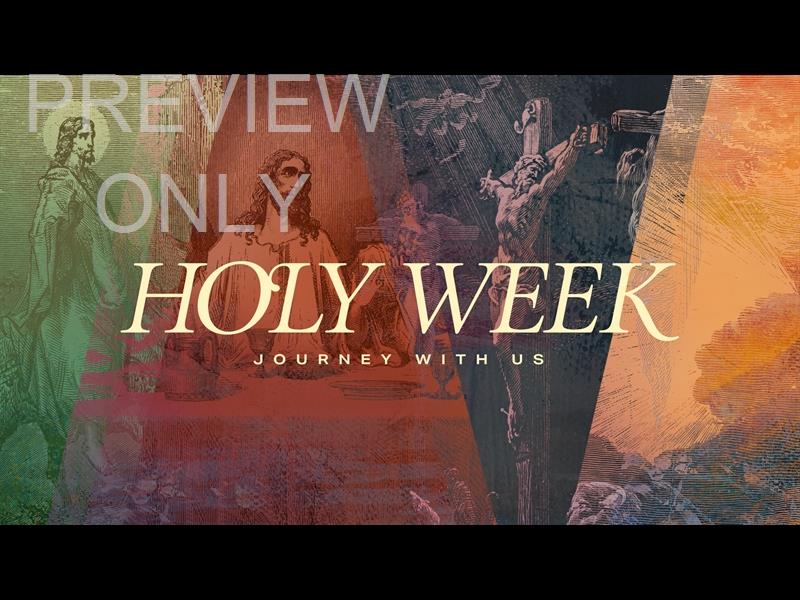 Easter Etching - Holy Week Title Still
