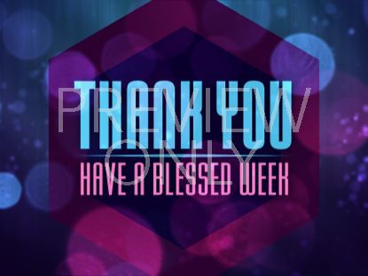 Bokeh Avalanche Thank You