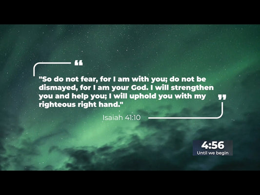 Inspirational Scripture: Countdown