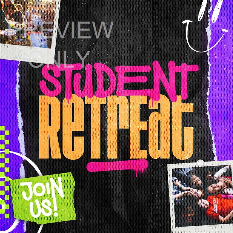 Student Retreat: Youth Night Social Graphic Title