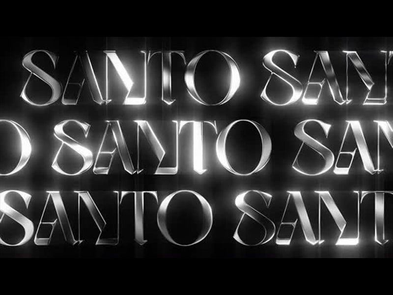 Lttrs Santo Bw Scroll