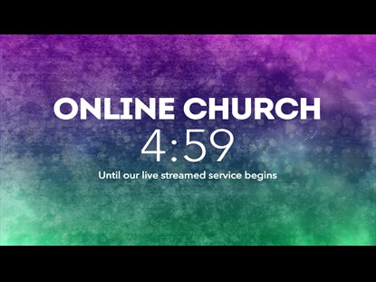 Colorful Clouds Countdown Online Church