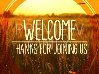 Fall Harvest Welcome