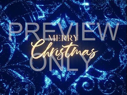 Sparkle Merry Christmas Blue