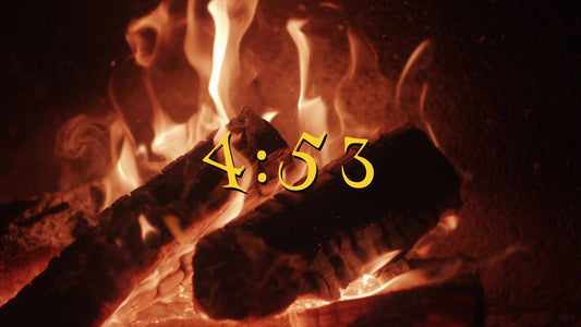 Nostalgic Fireplace Countdown
