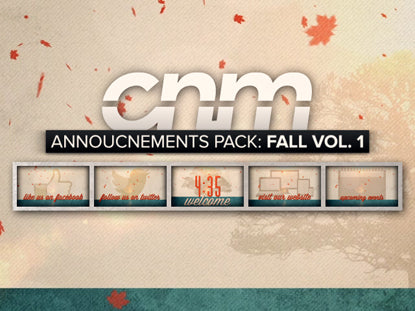 Announcement Pack: Fall Vol. 1