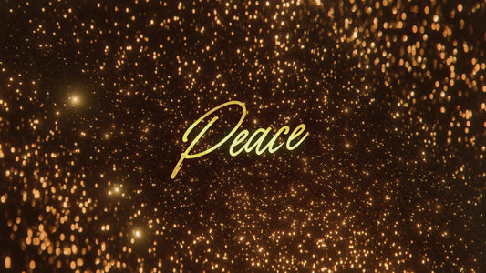 Glitter Echoes Peace Title