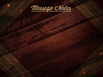 Rustic Wood Message Notes