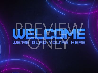 Neon Lines Welcome