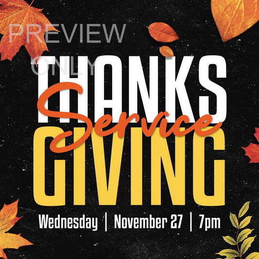Thanksgiving - Give Thanks To The Lord Social Graphic Title