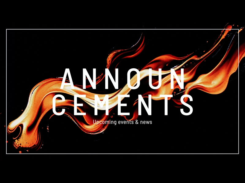 Stop Motion Flames Announcements