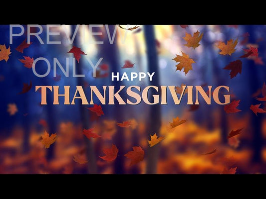 Fall Woods Thanksgiving Still