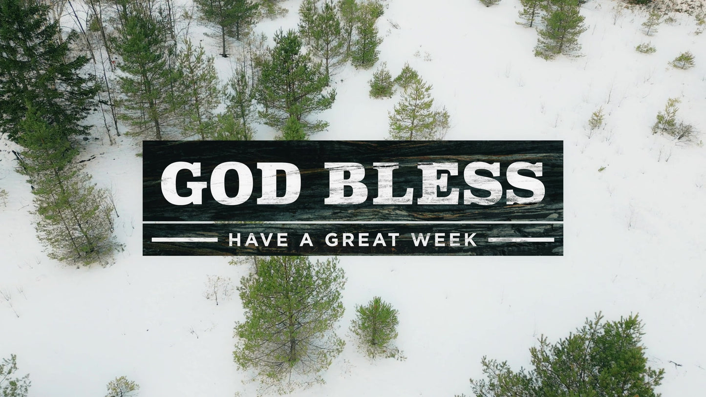 Winter Woods God Bless 01