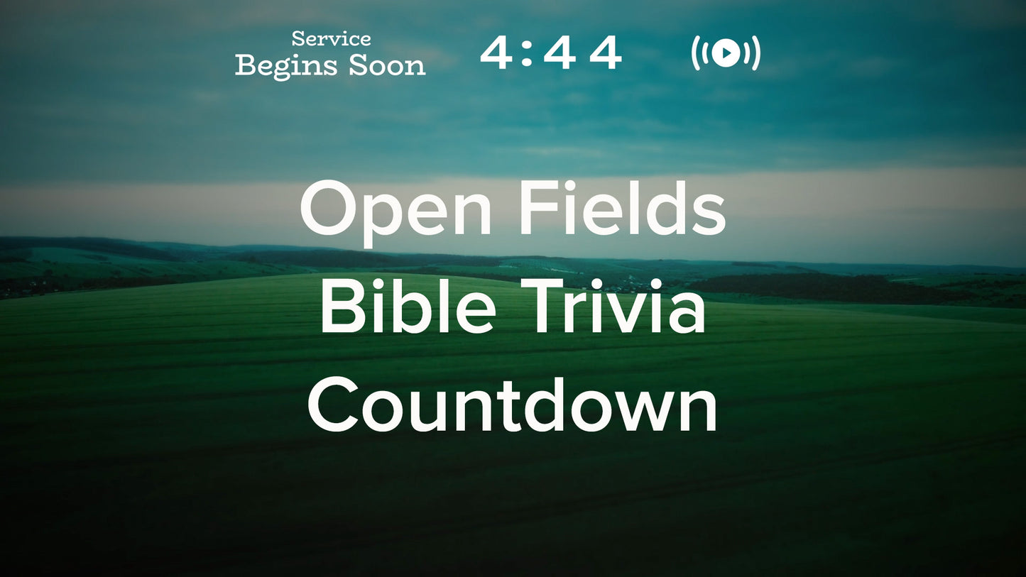 Open Fields Trivia Countdown