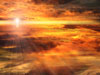 Figure In Clouds