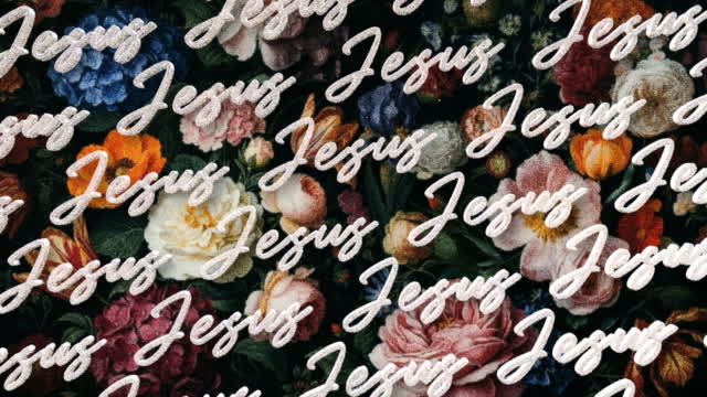 Easter Blooms Jesus