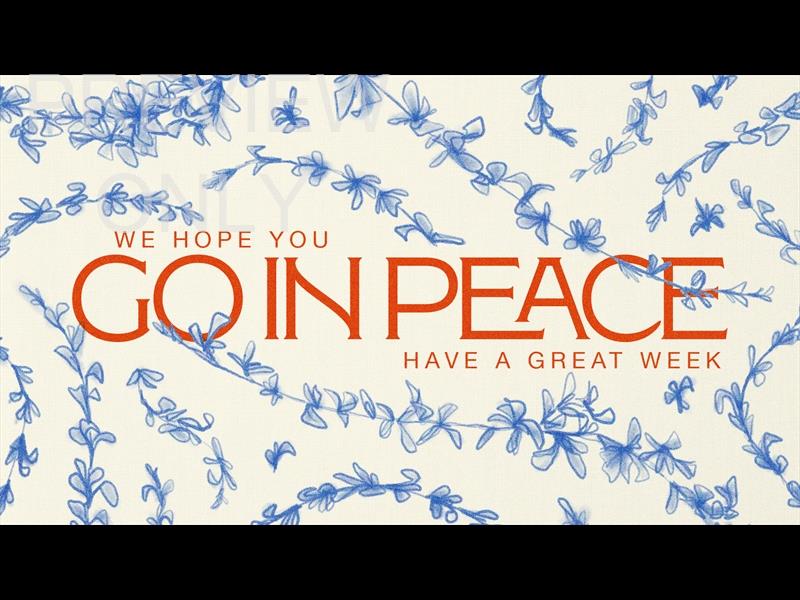 Floral Sketch Go In Peace Still