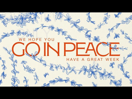 Floral Sketch Go In Peace Still