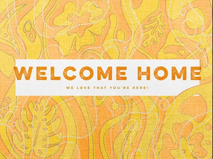 Coral Colors Welcome Home