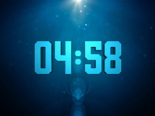 Particle Glow Countdown