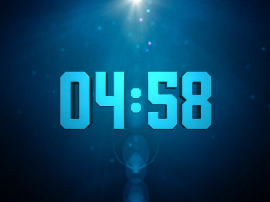 Particle Glow Countdown