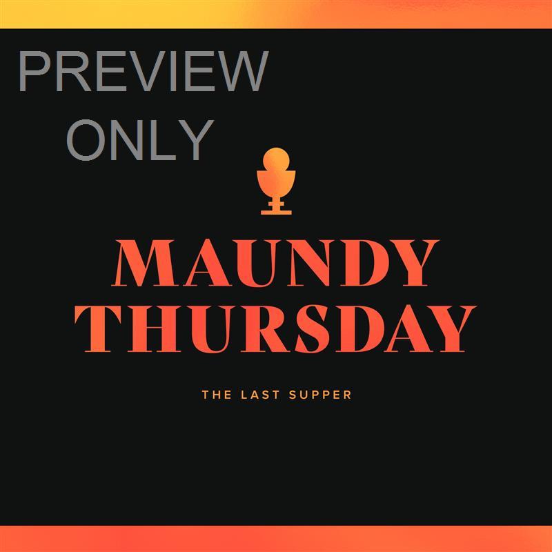 Easter Foil Maundy Thurs