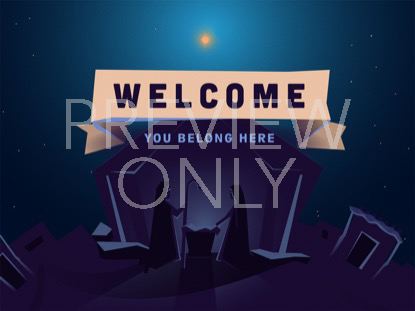 Illustrated Nativity Welcome