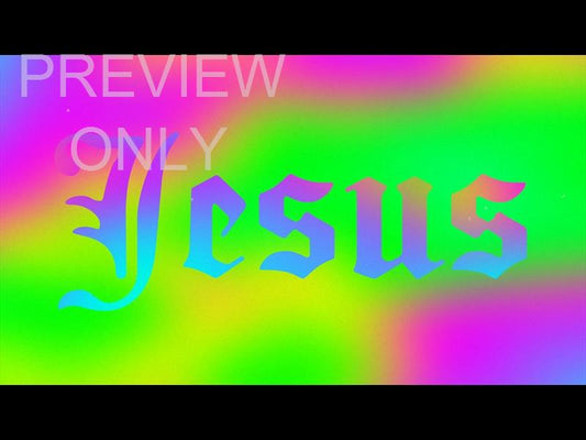 Neon Dream 10 Jesus Text