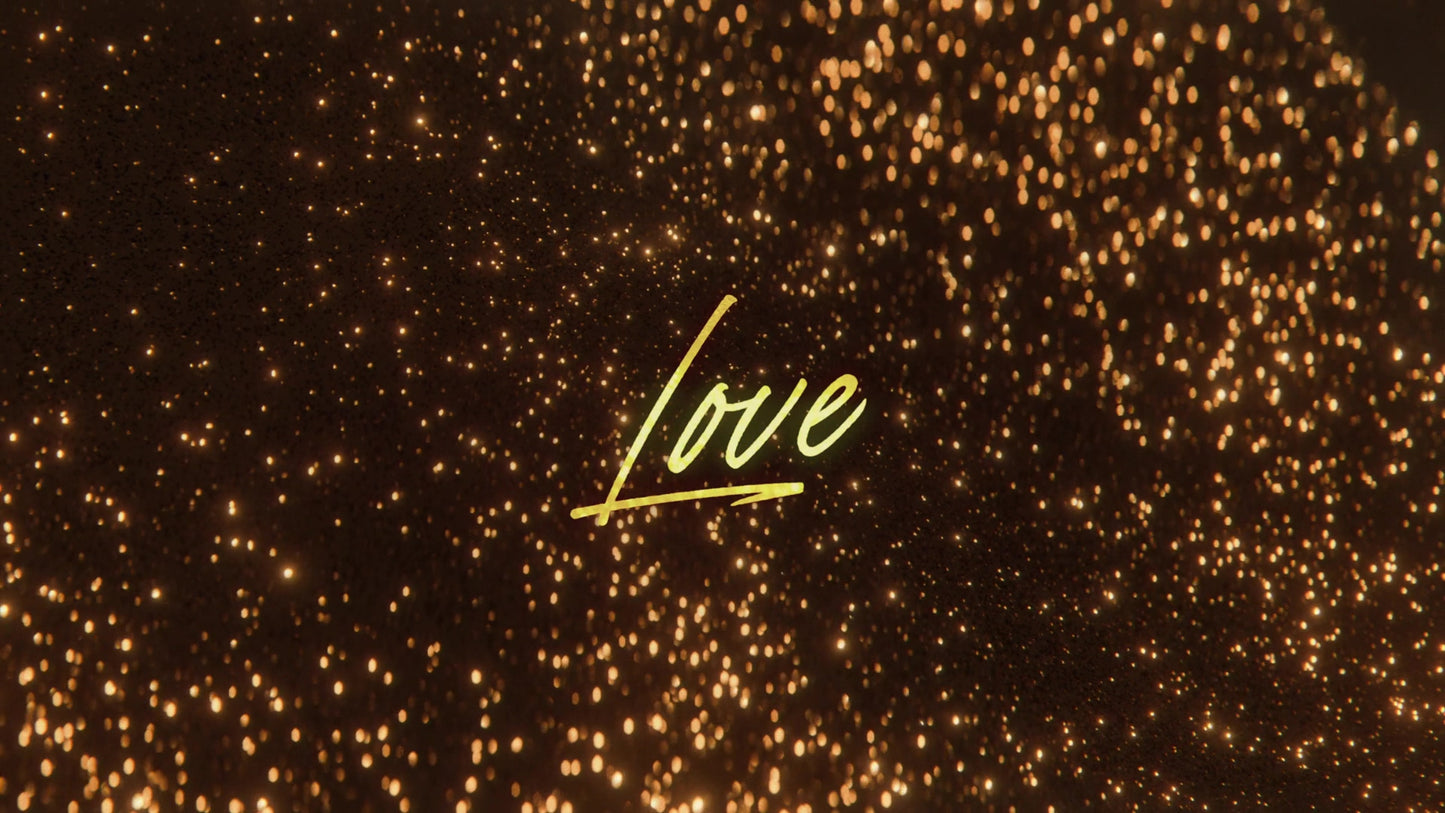 Glitter Echoes Love Title