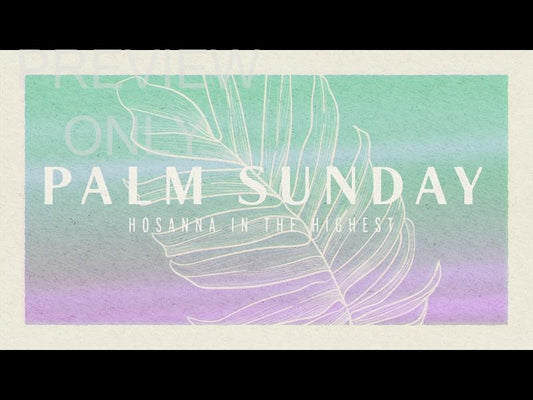 Paper Palm Palm Sunday Still