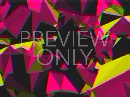 Pink Yellow Space Triangles Retro