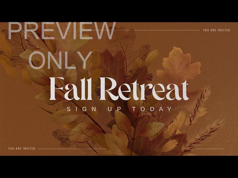 Autumn  Fall Retreat Title Still