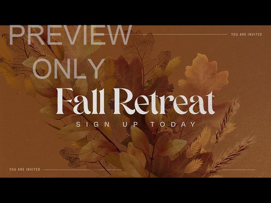 Autumn  Fall Retreat Title Still