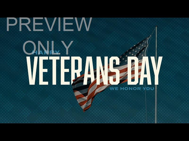 Happy Veterans Day Title Graphic