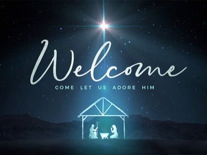 Starlight Nativity Welcome Christmas